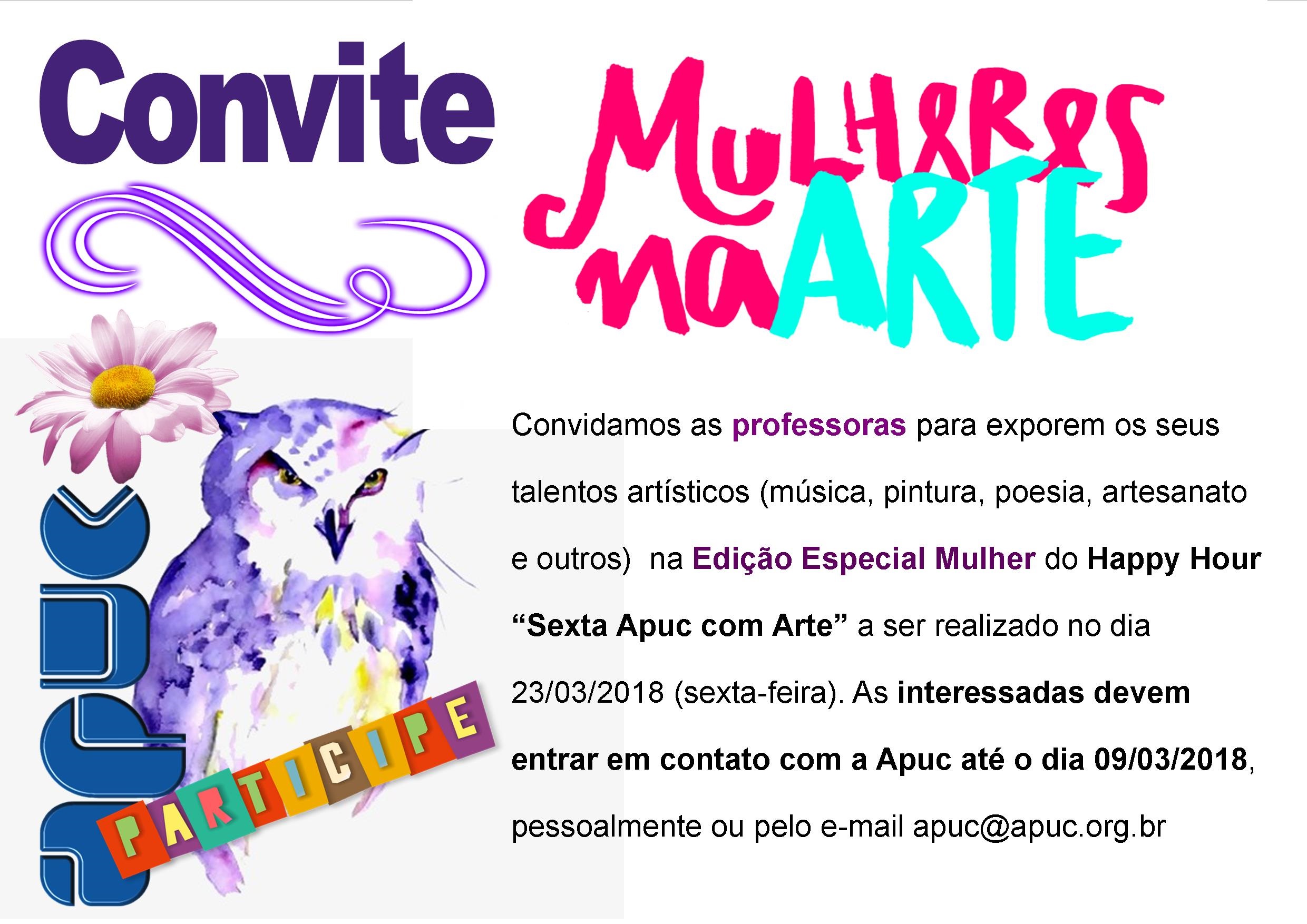 04.03.2018 Convite Mulheres nas Artes
