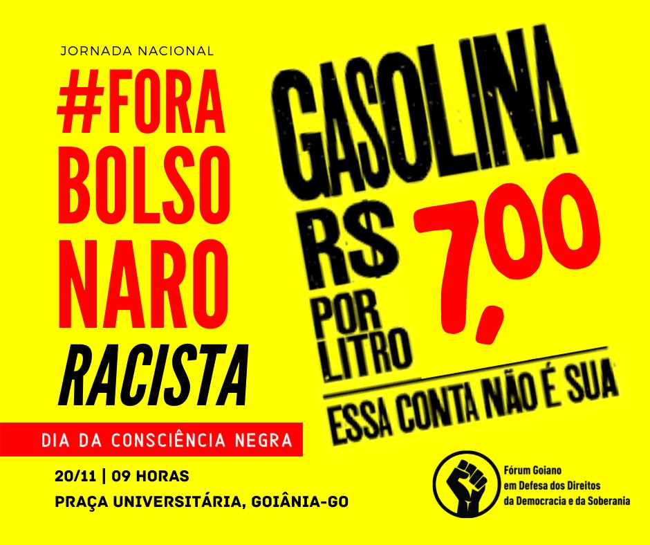 17.11.2021 POST Jornada Nacional Fora Bolsonaro Racista