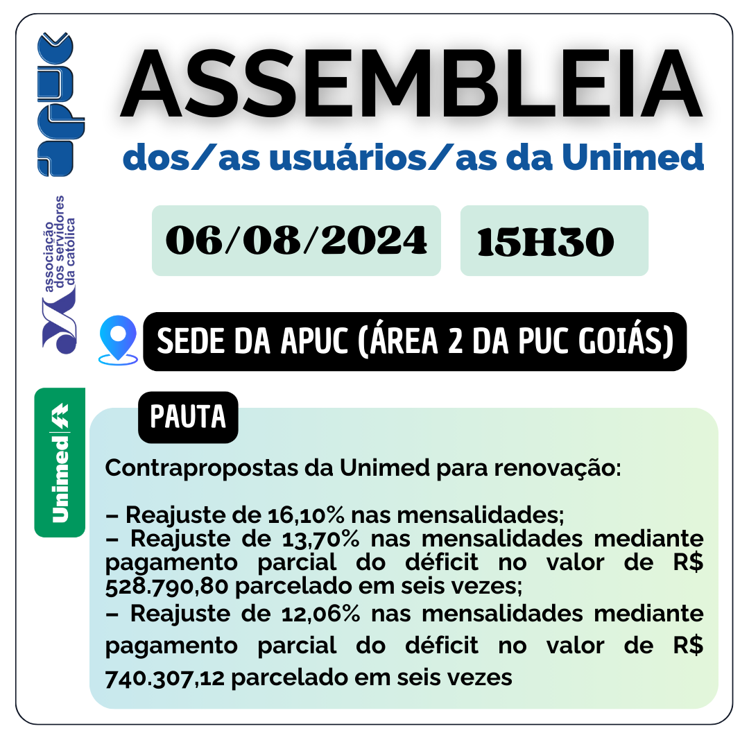 01.08.2024 Assembleia dos Usuarios da Unimed