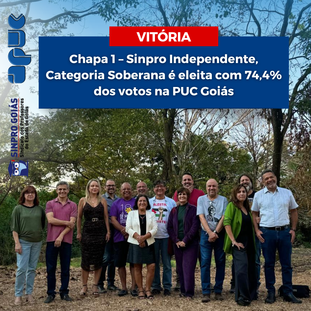 16.09.2024 POST Chapa 1 eleita com 74 por cento dos votos na PUC Goiás