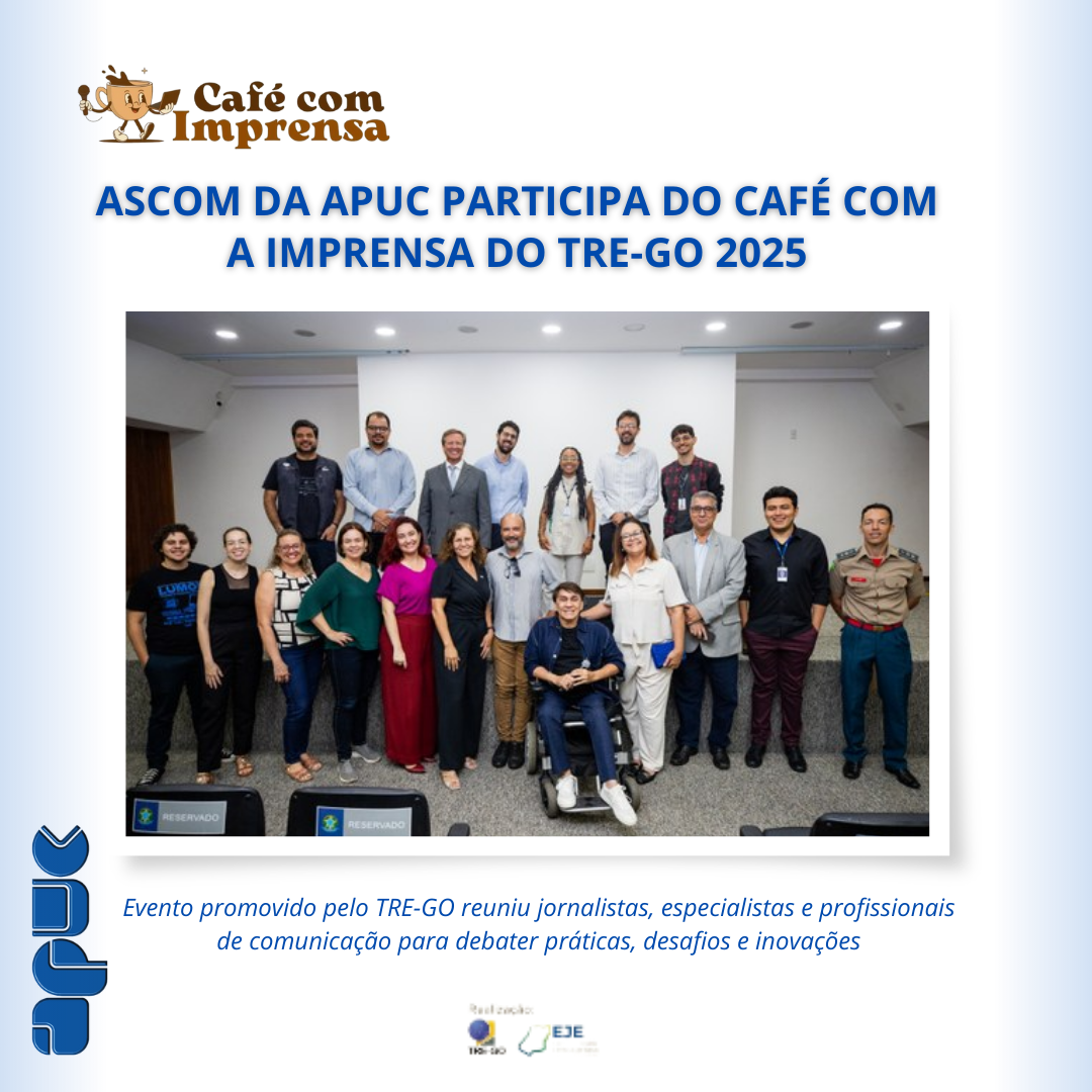 16.12.2025 POST Ascom da Apuc participa do Café com a Imprensa do TRE GO 2025